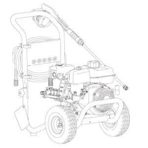 BRIGGS AND STRATTON Pressure Washer 020725A-00 - Model Identification Image